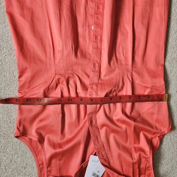 Button up Work Wear, Business casual coral tank top | banana Republic, NWT - Picture 10 of 12